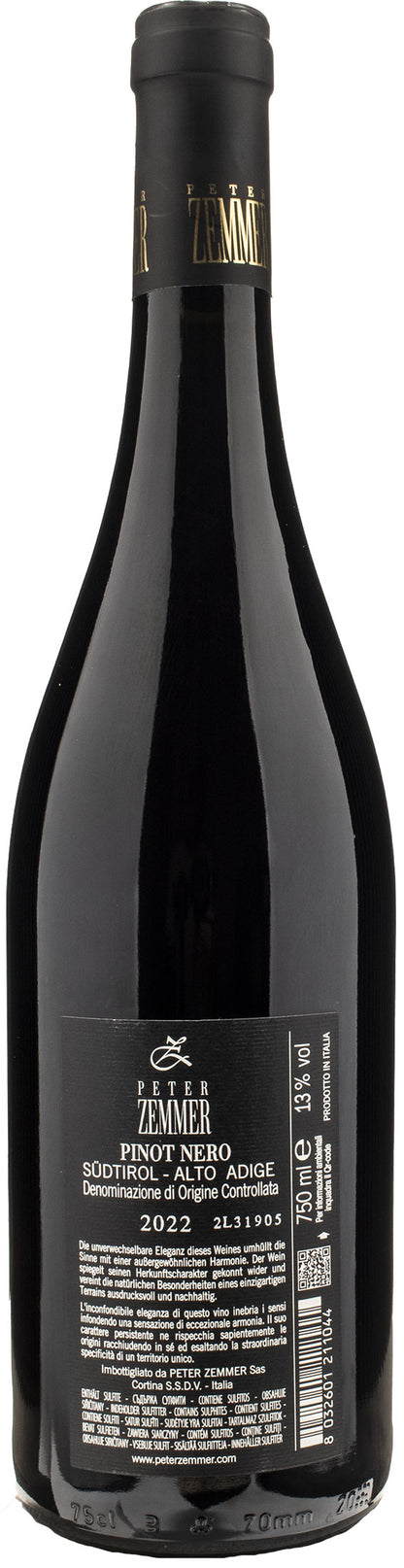 Zemmer Pinot Nero 2022