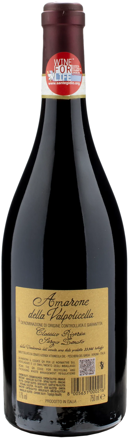 Zenato Amarone della Valpolicella Classico Riserva Sergio Zenato 2018