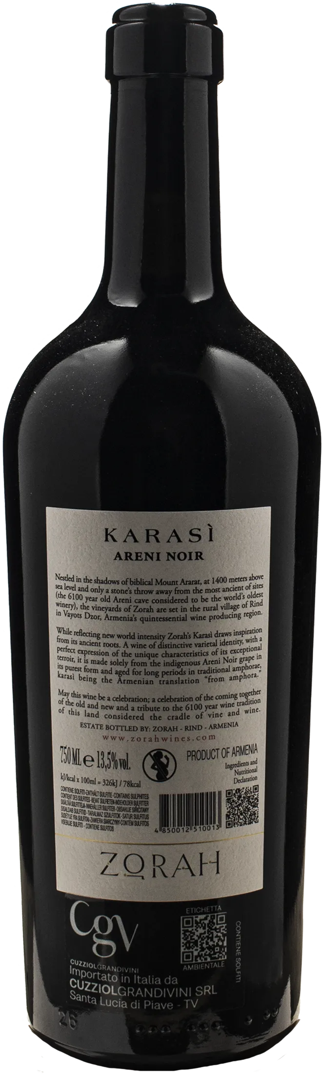 Zorah Karasi Areni Noir 2023