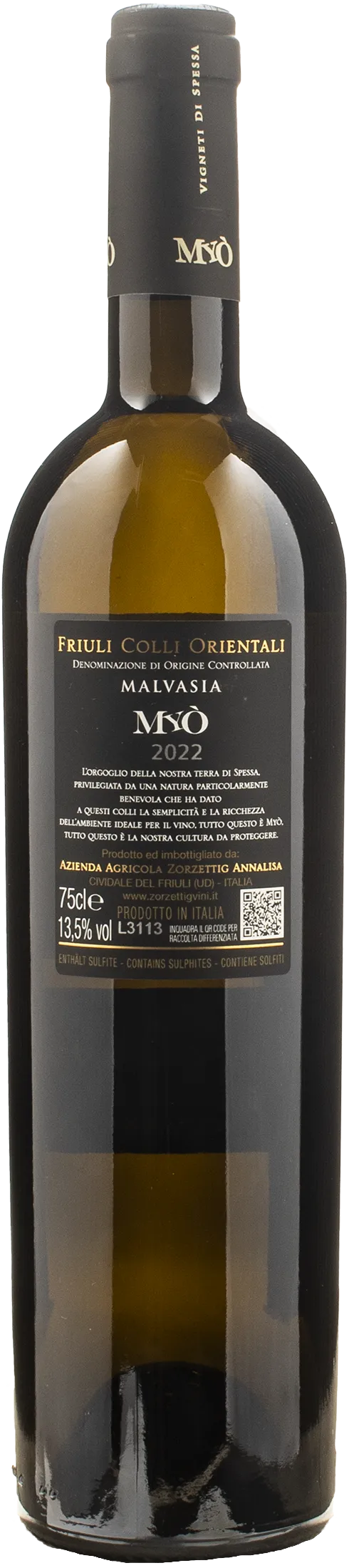 Zorzettig Myo Friuli Colli Orientali Malvasia 2022