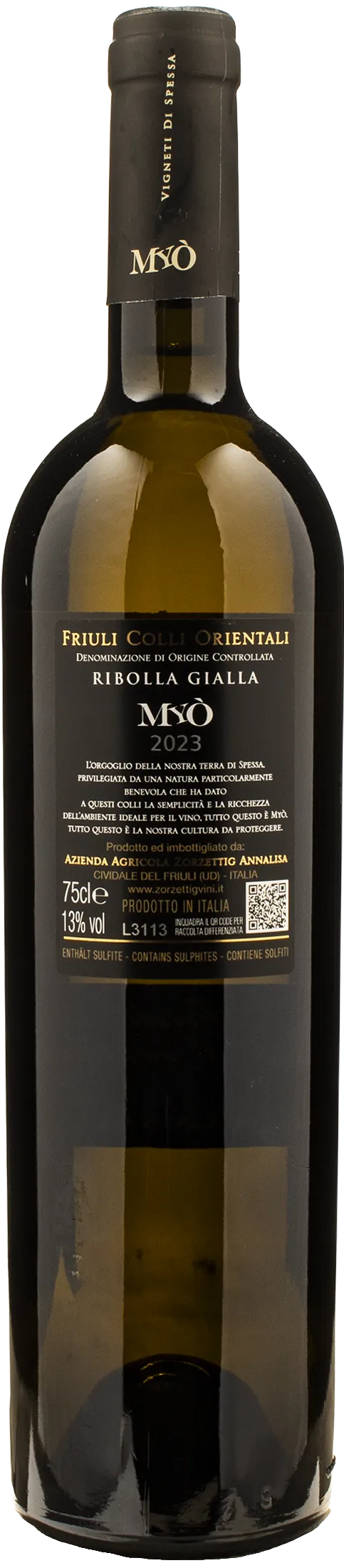 Zorzettig Myo Friuli Colli Orientali Ribolla Gialla 2023