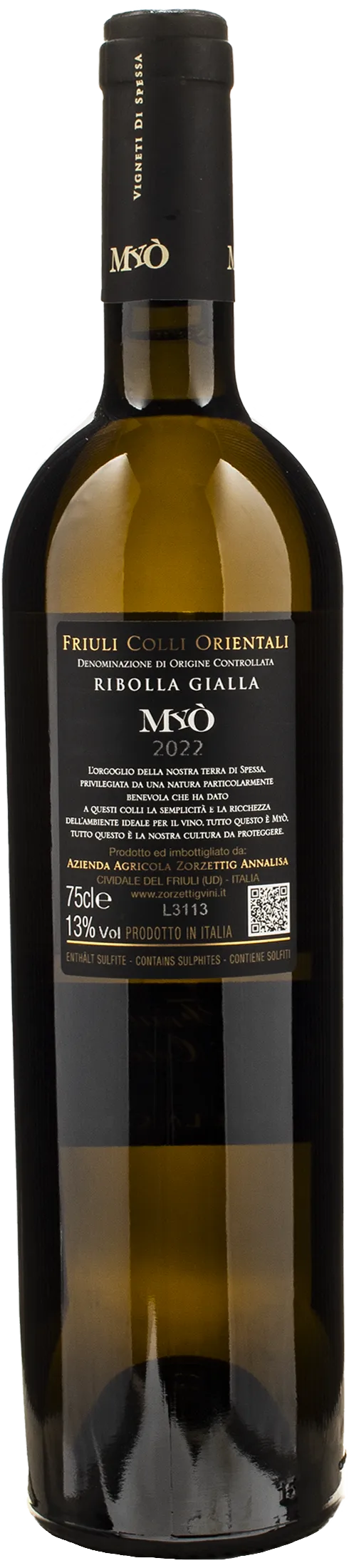Zorzettig Myo Ribolla Gialla 2022