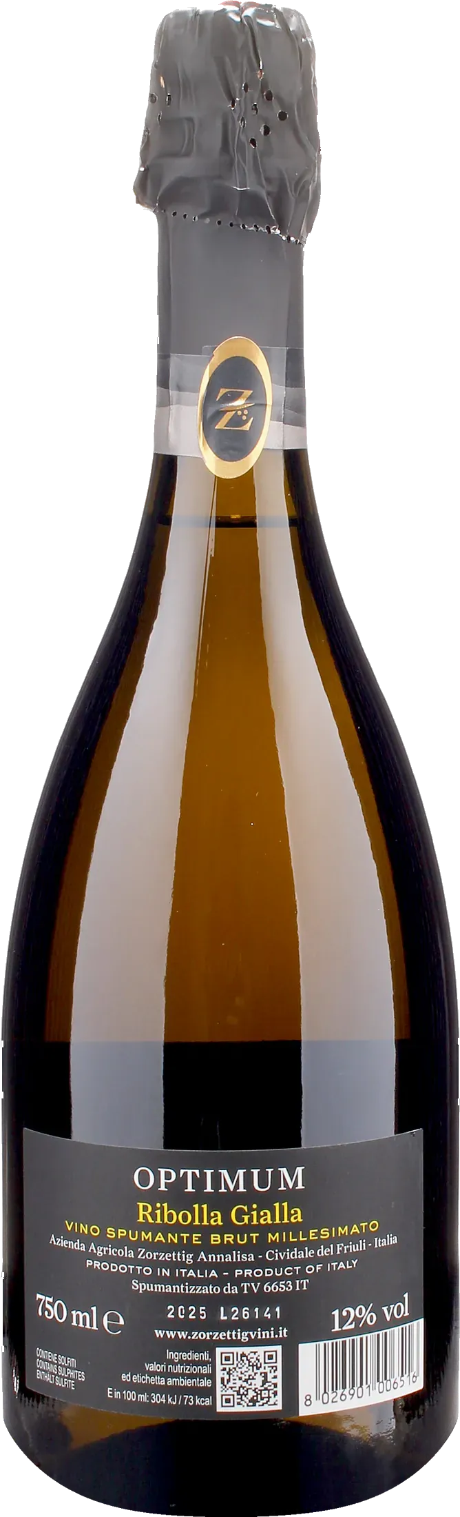 Zorzettig Vino Spumante Ribolla Gialla Brut Millesimato Optimum 2025