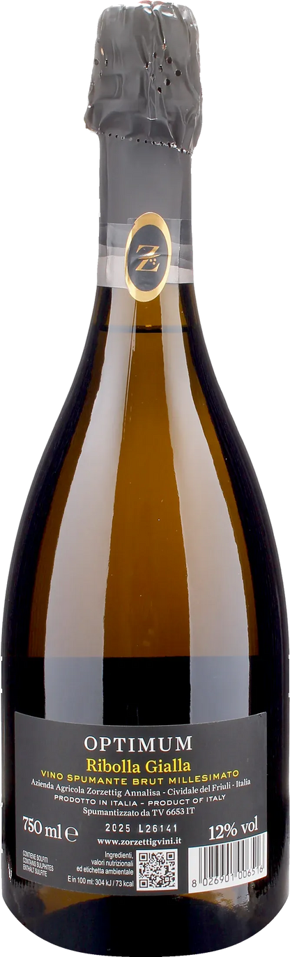 Zorzettig Vino Spumante Ribolla Gialla Brut Millesimato Optimum 2025